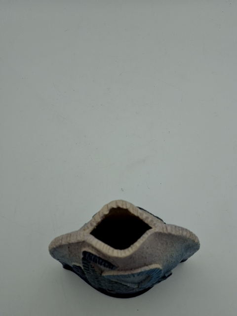 Keramik vase i blå nuancer