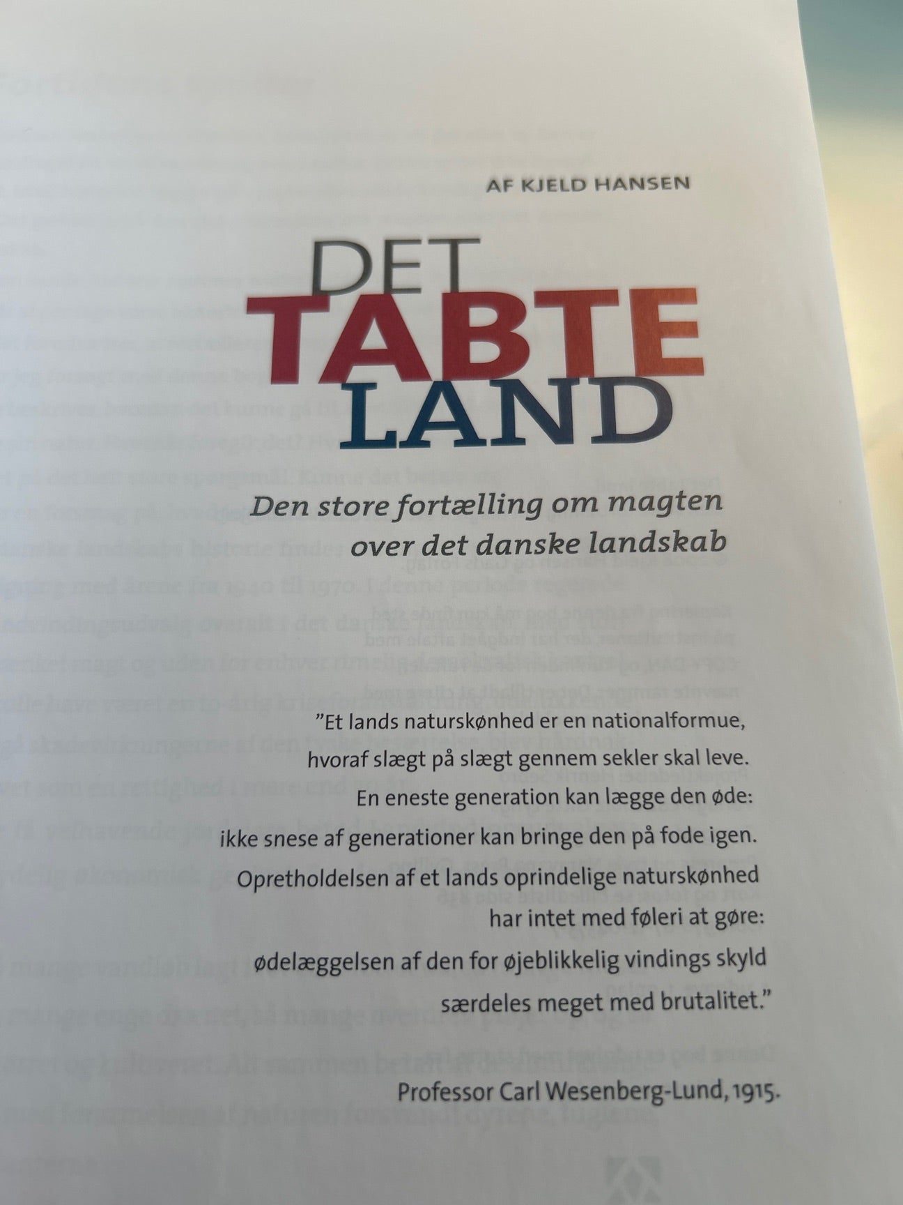 Det tabte land