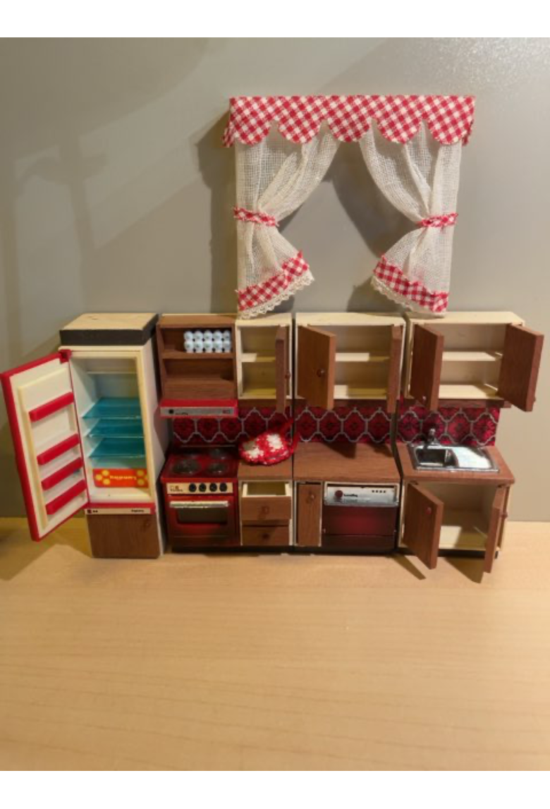 Lundby dukkehus køkken.