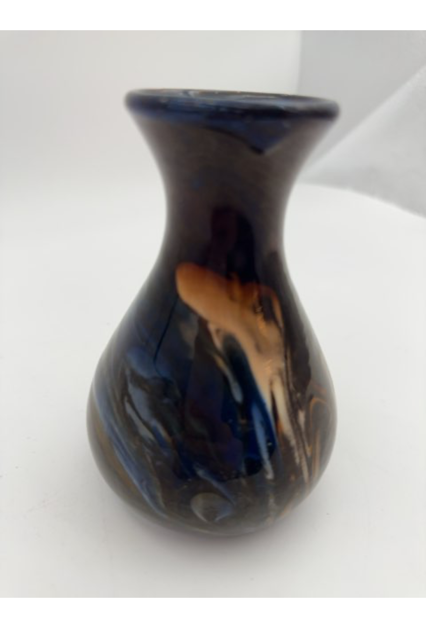 Ejner Dissing miniature vase i blå nuancer