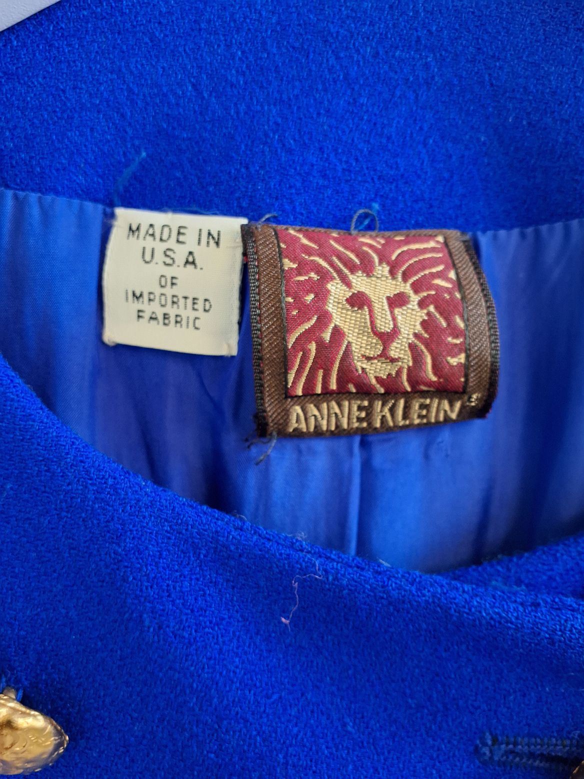 Anne Klein vintage jakke og nederdel sæt