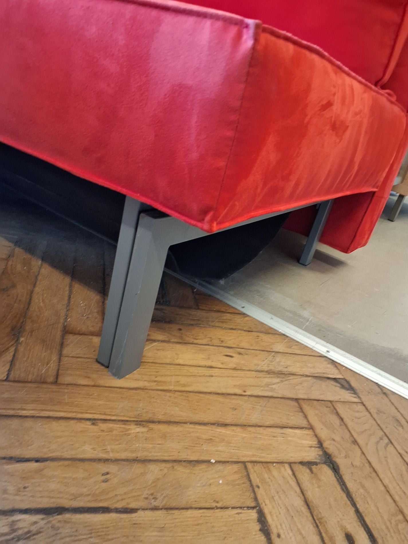 Rød sovesofa