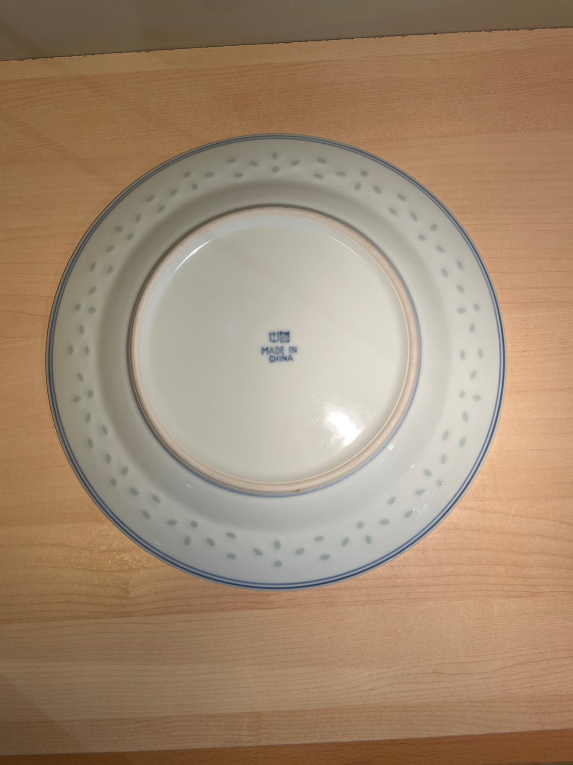 Tallerken. Kinesisk m. riskorn