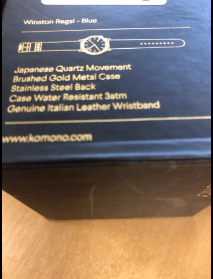 KOMONO armbåndsur grå rem