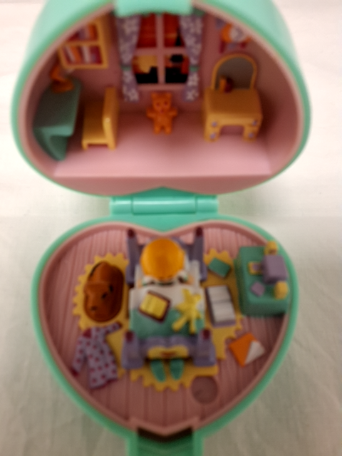 Polly pocket - lille hjerte, vintage model fra 1991