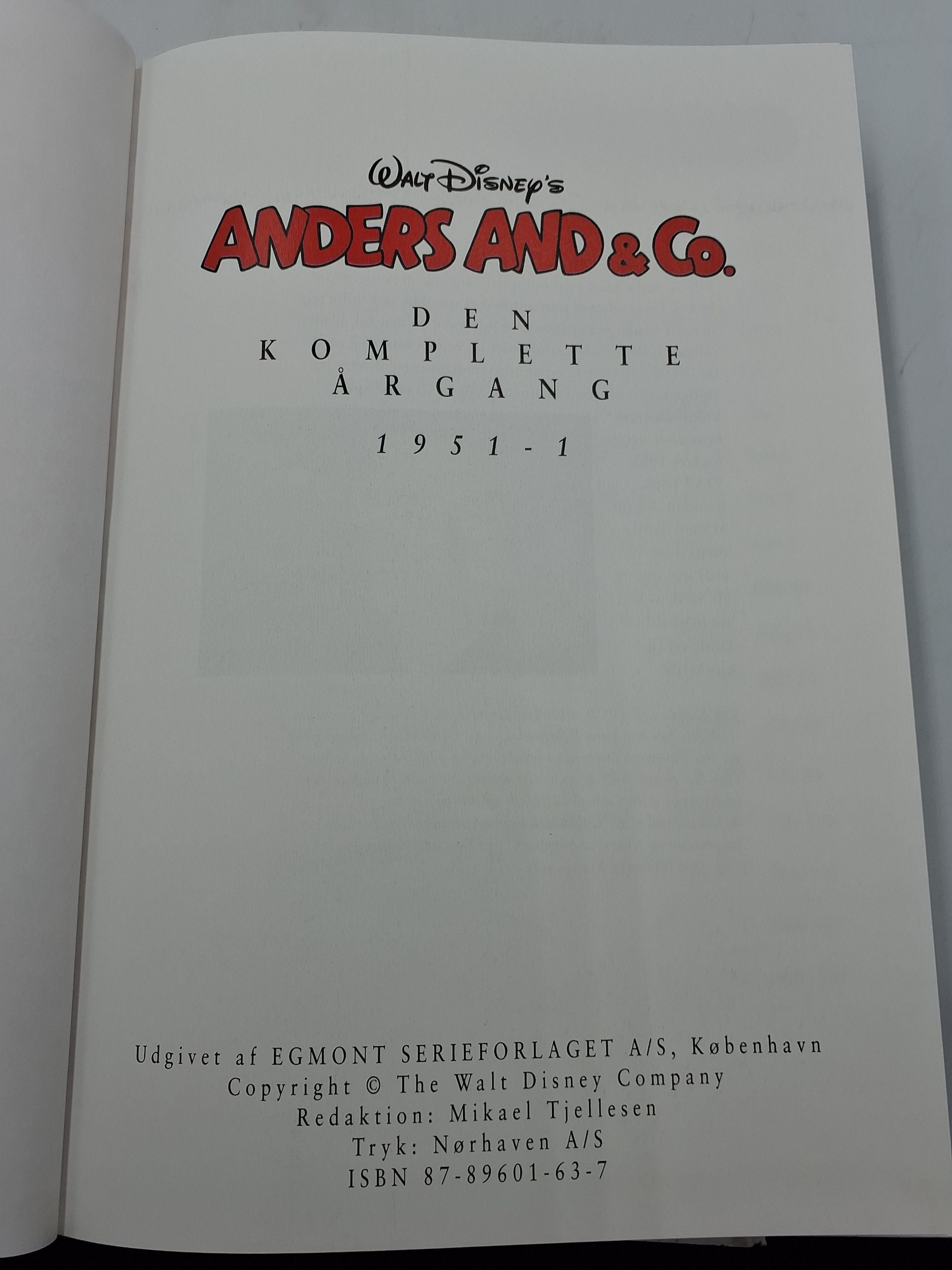 Andersen And Komplet årgang bind I