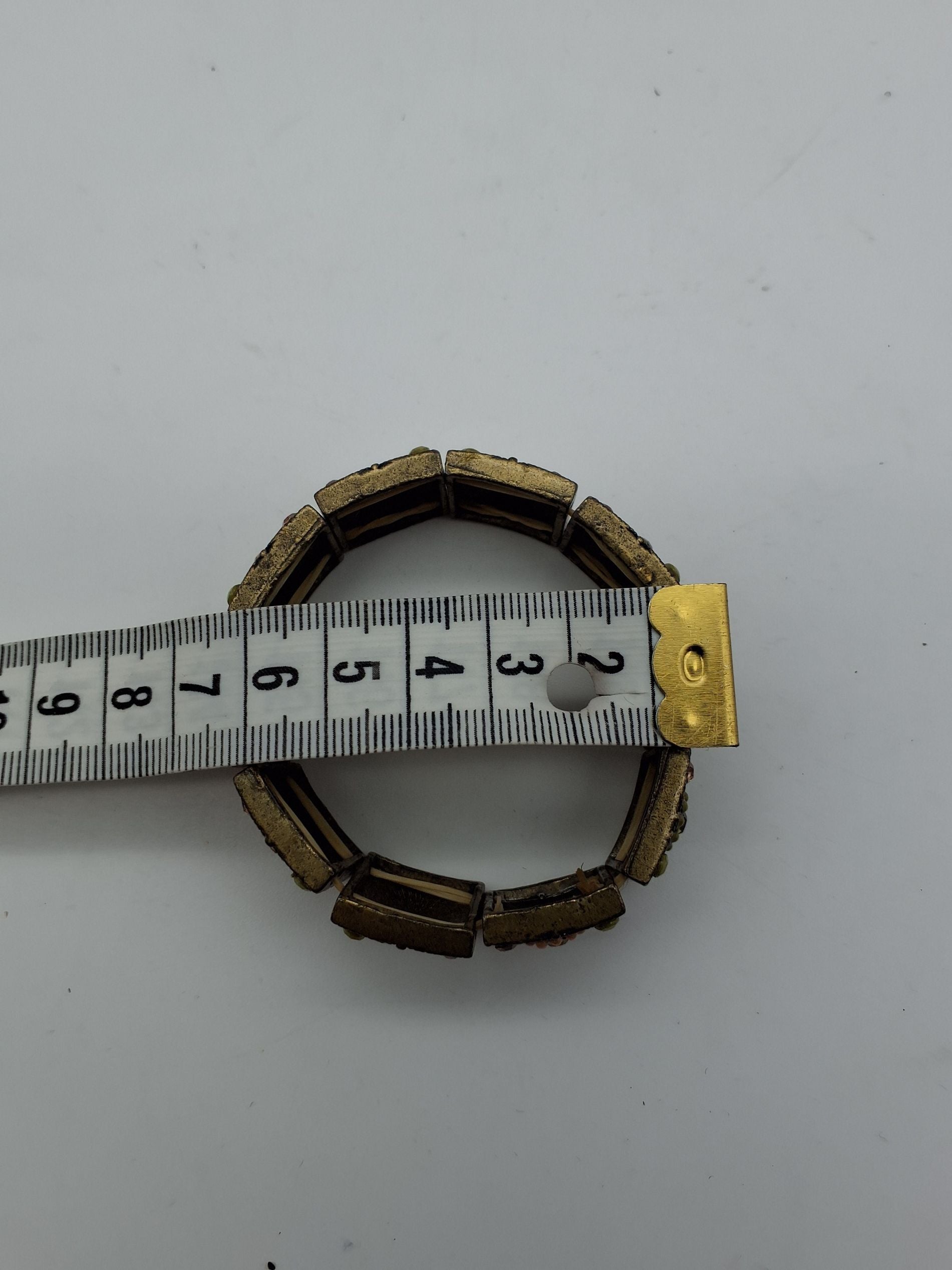 Vintage armbånd i grønne nuancer (A093)