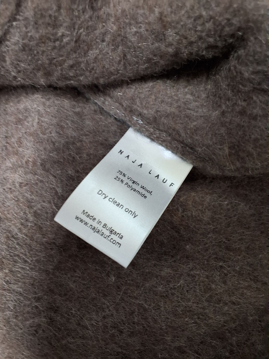 Naja Lauf grå fleece poncho