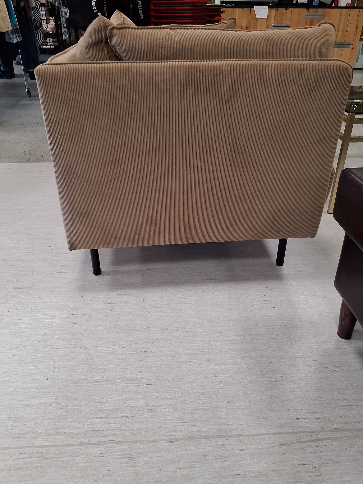 Brun Fløjlsofa