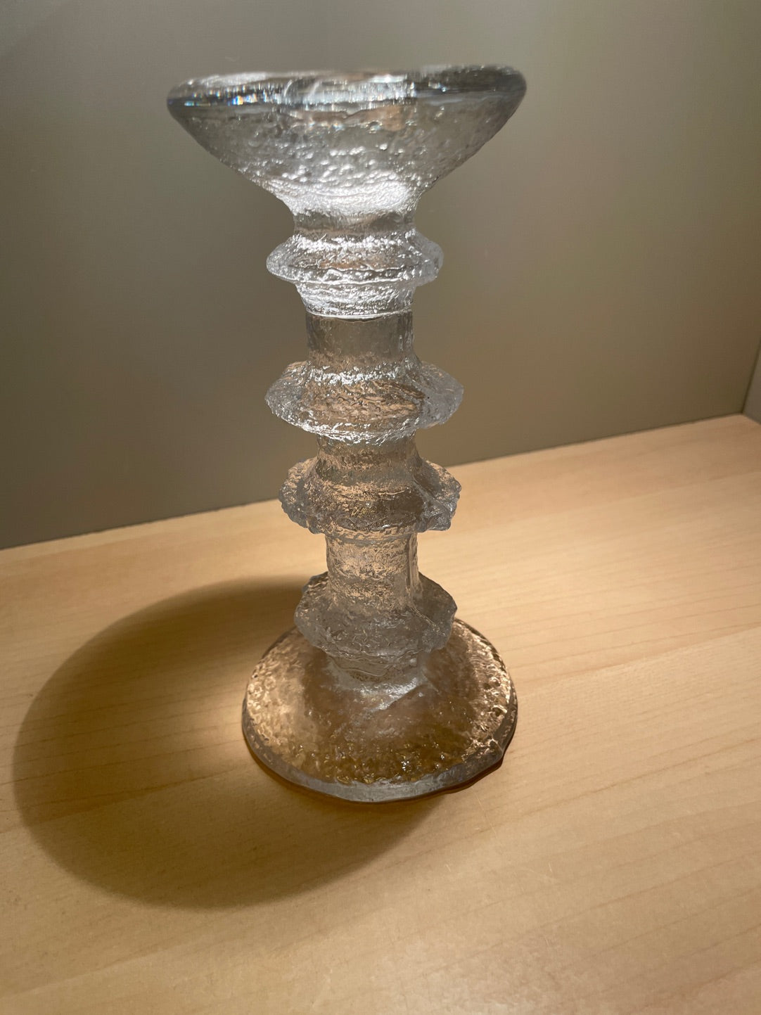 Lysestage i glas
