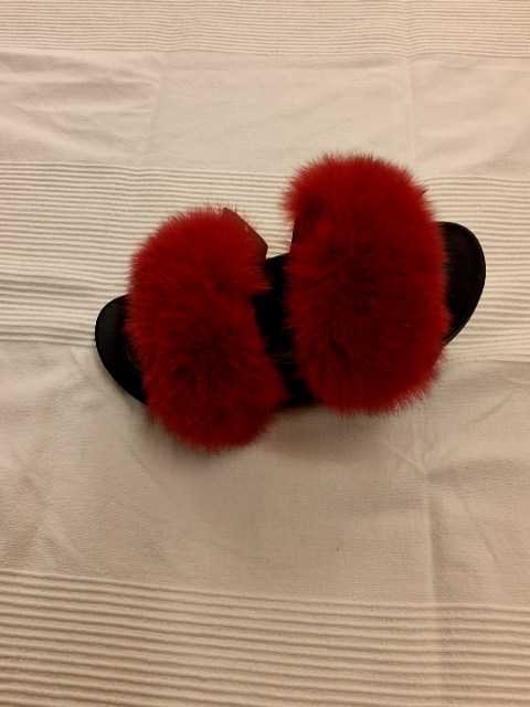 Slippers med pels