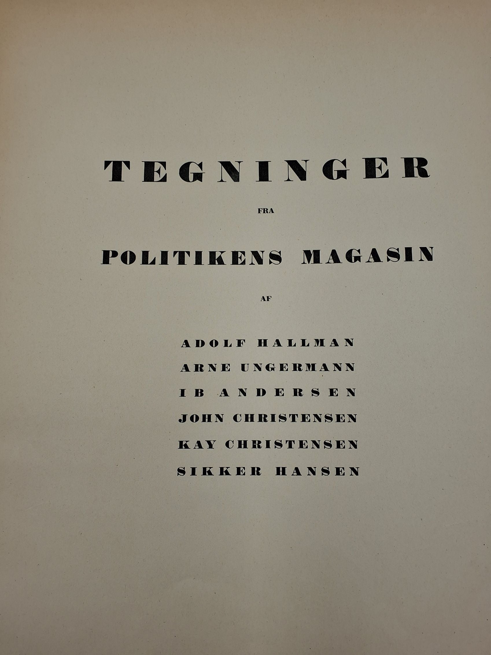 Kunsttryk Tegninger 1941