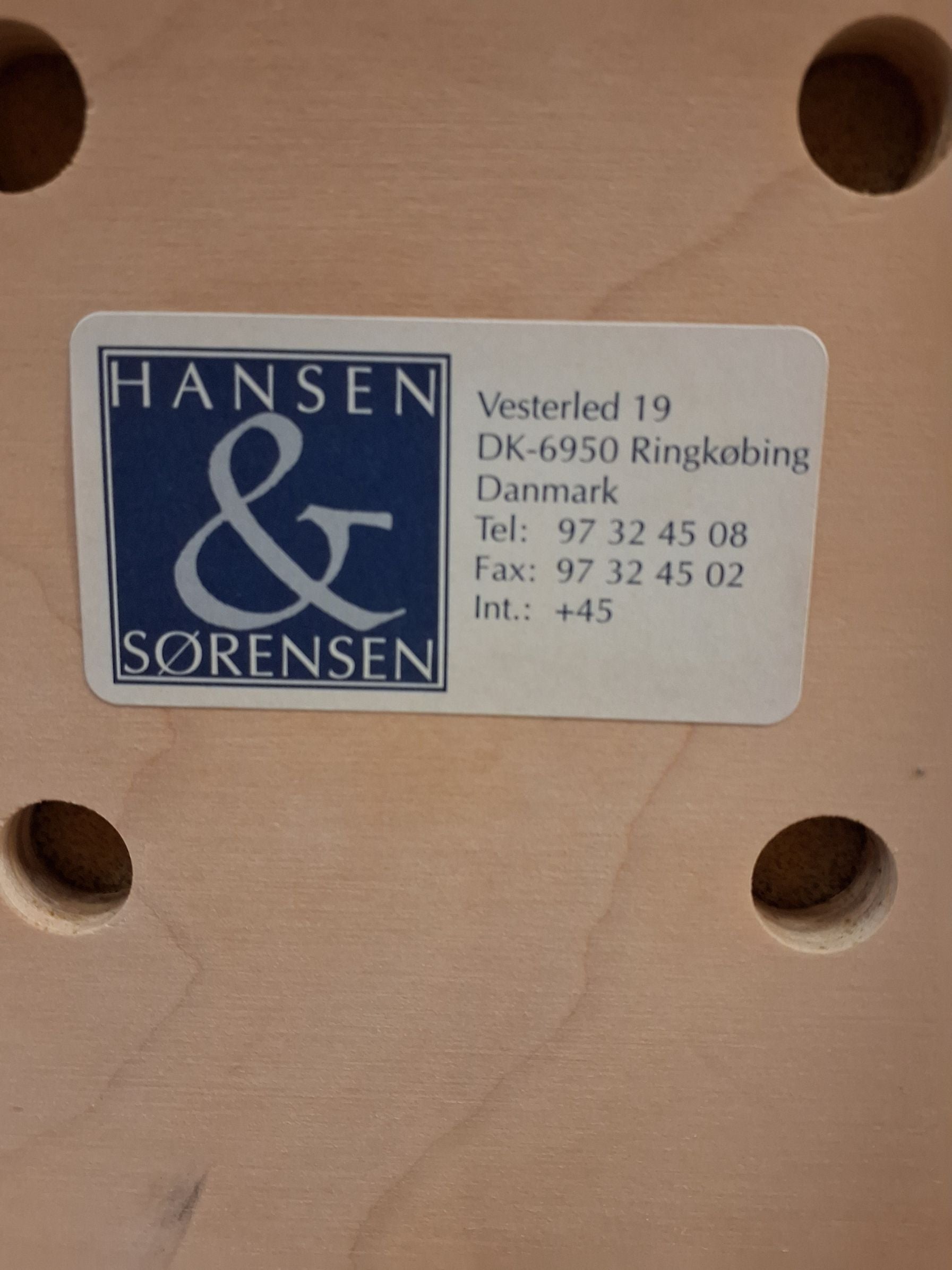 4 stk Chairman stole Hansen & Sørensen