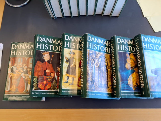 Danmarks Historie 1-14, +registerbind