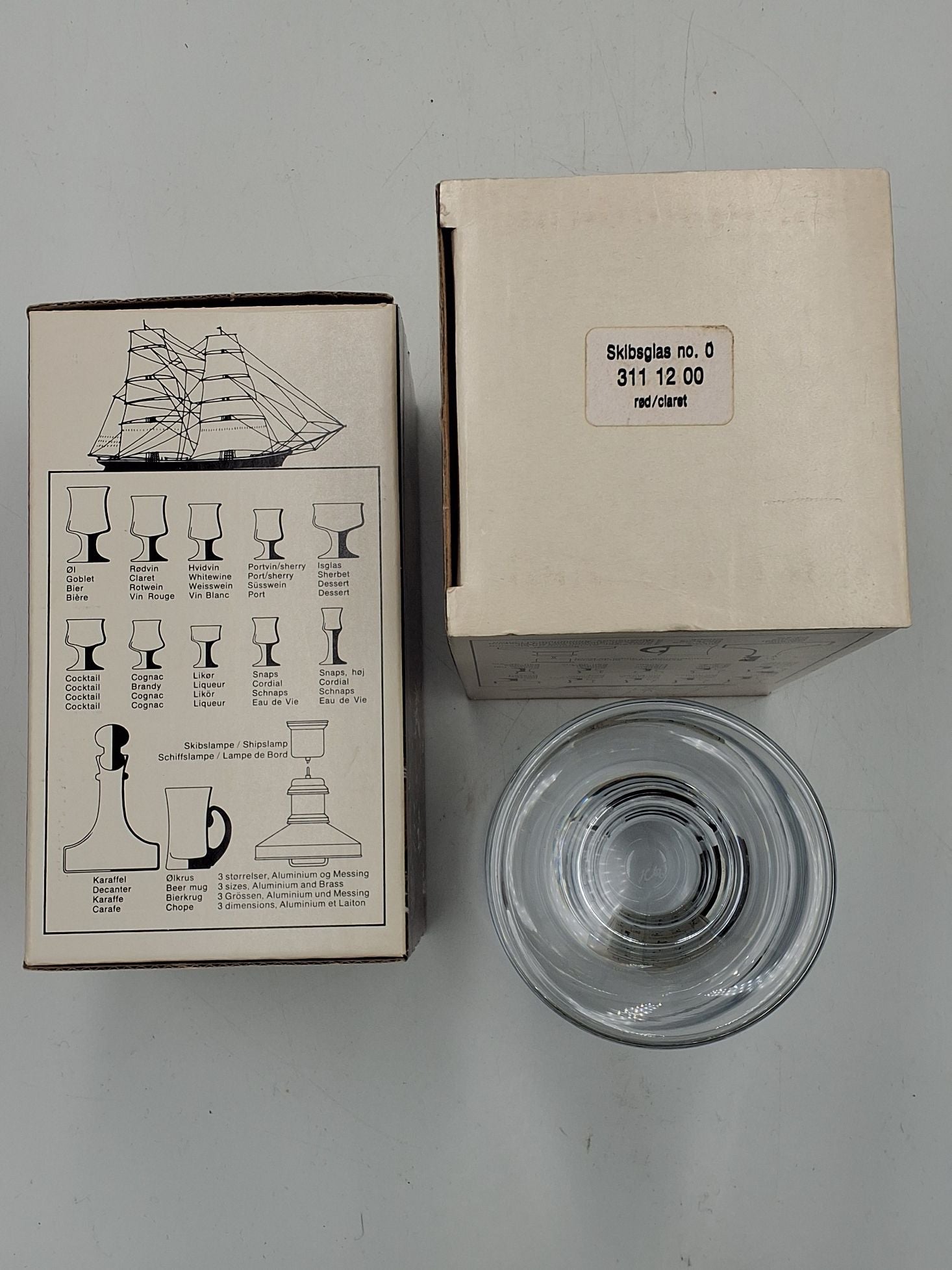 10 stk skibsglas (rød)