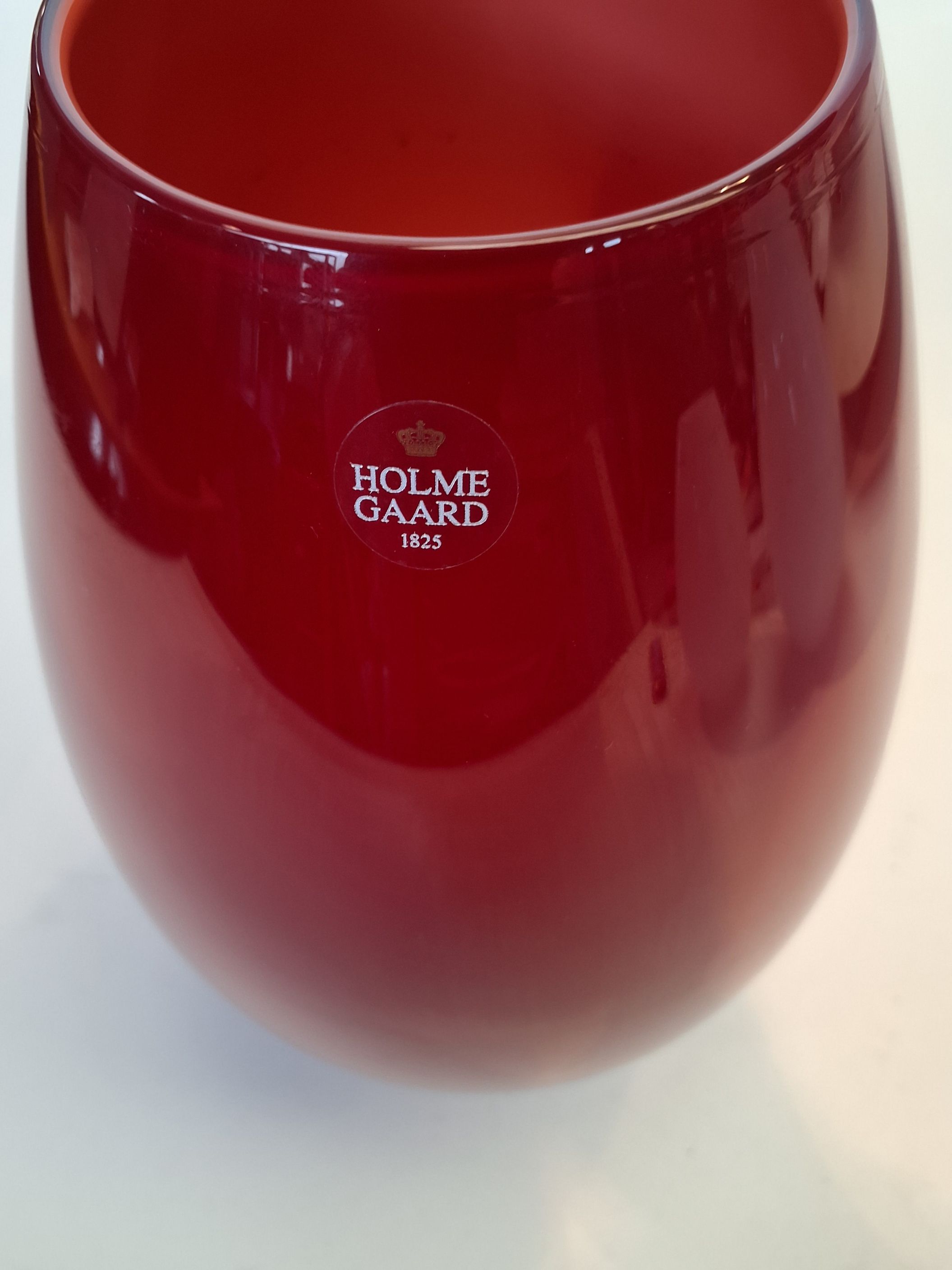 Cocoon Holmegaard Vase Rød