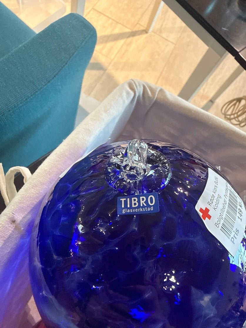 Glaskugle mørkeblå