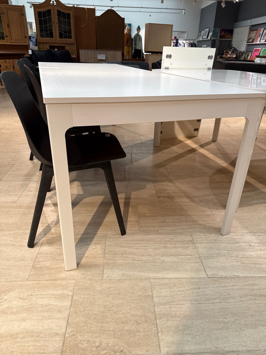 Spisebord hvid m. Plade