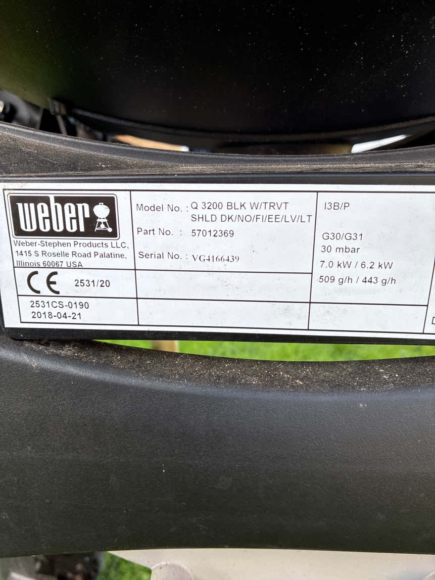 Weber gasgrill Q 4200 BLK W/TRVT