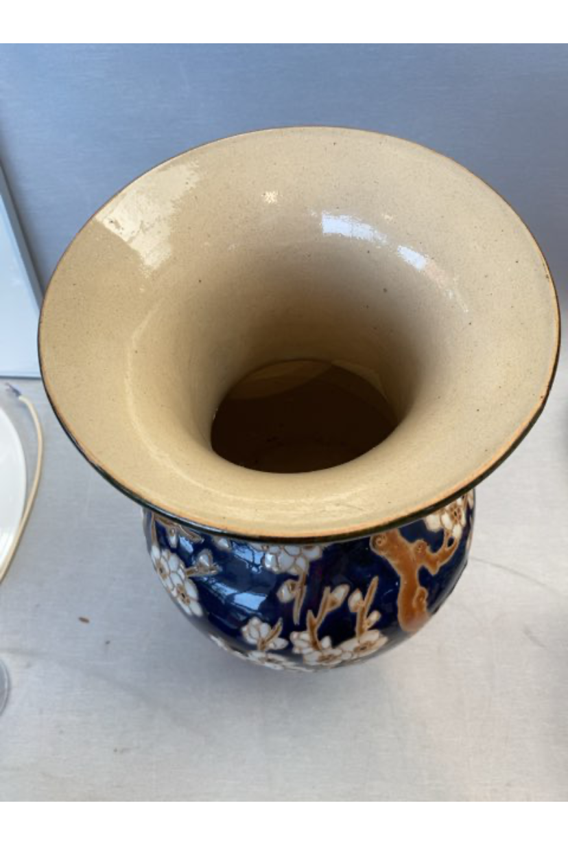 Stor smuk gulv vase