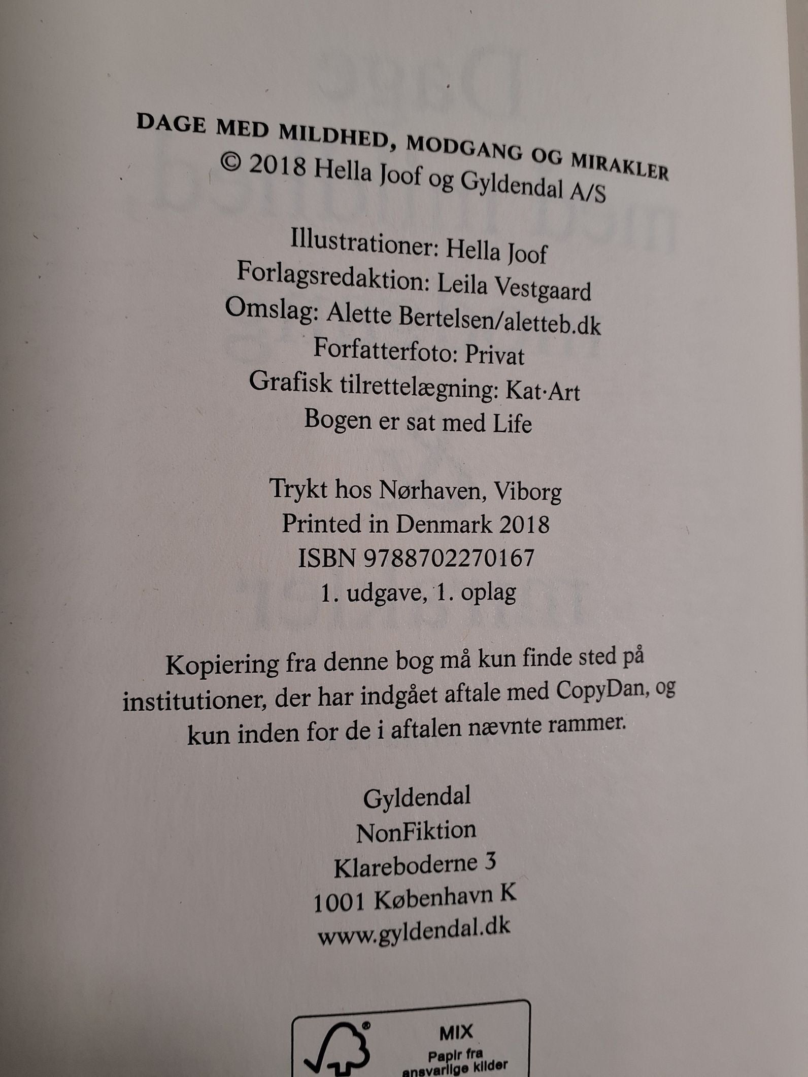 Hella Joof Dage med mildhed