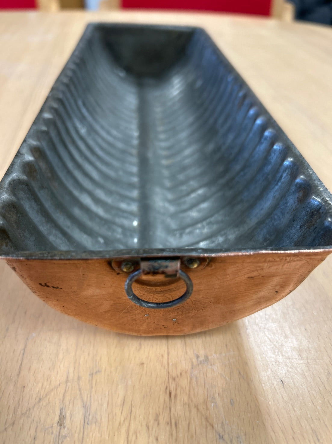 Vintage bageform i kobber – 34 cm