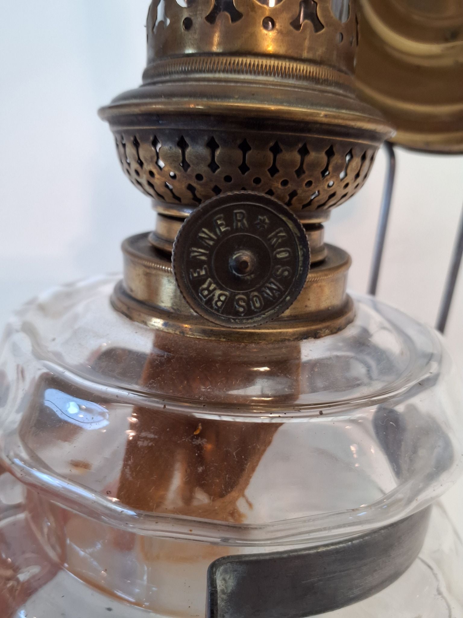 Petrolumslampe klar glas