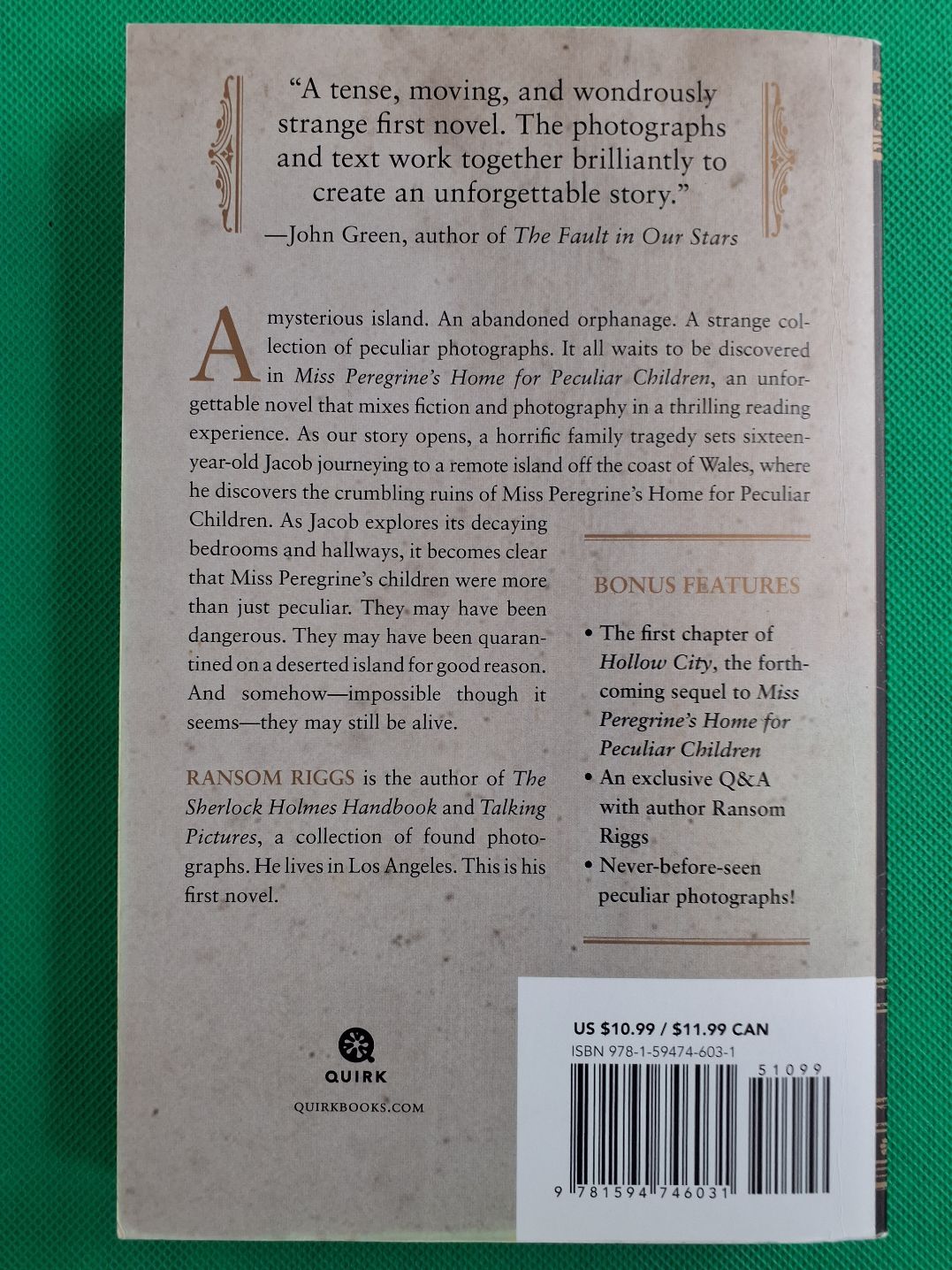 Miss Peregrine's home for perculiar children