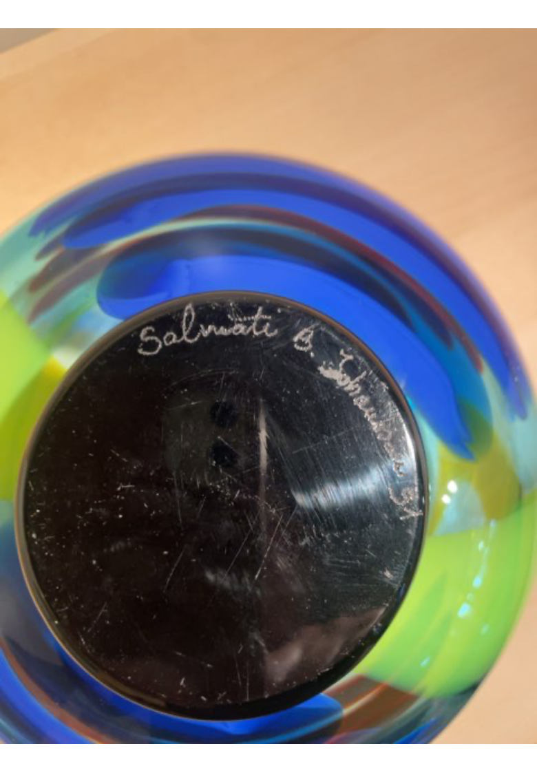 Skål signed Salviati Murano