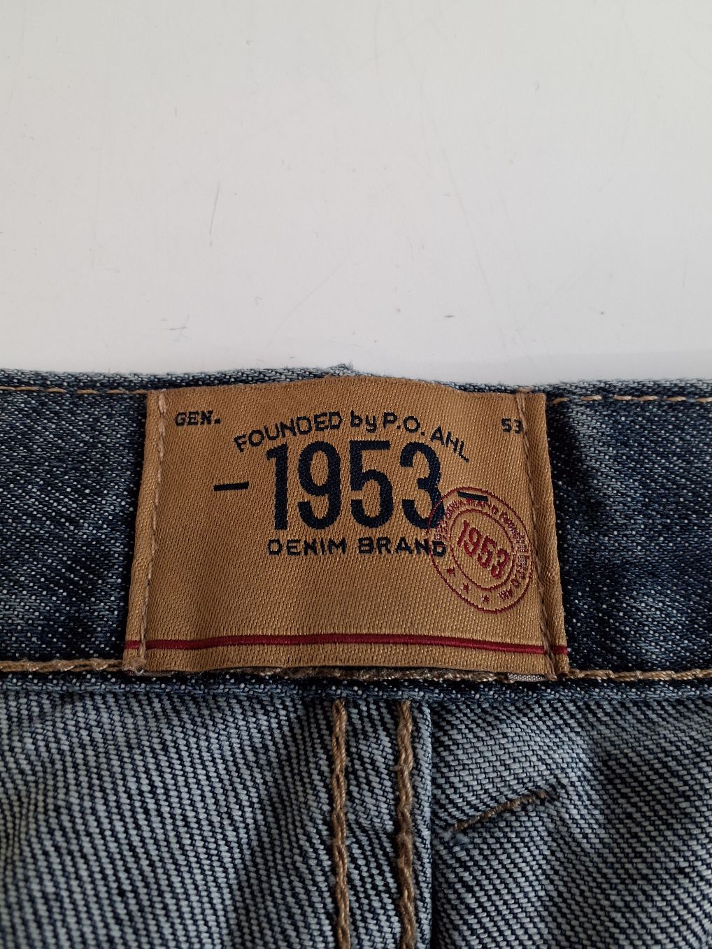 Founded by P.O.Ahl 1953 Denim Shorts