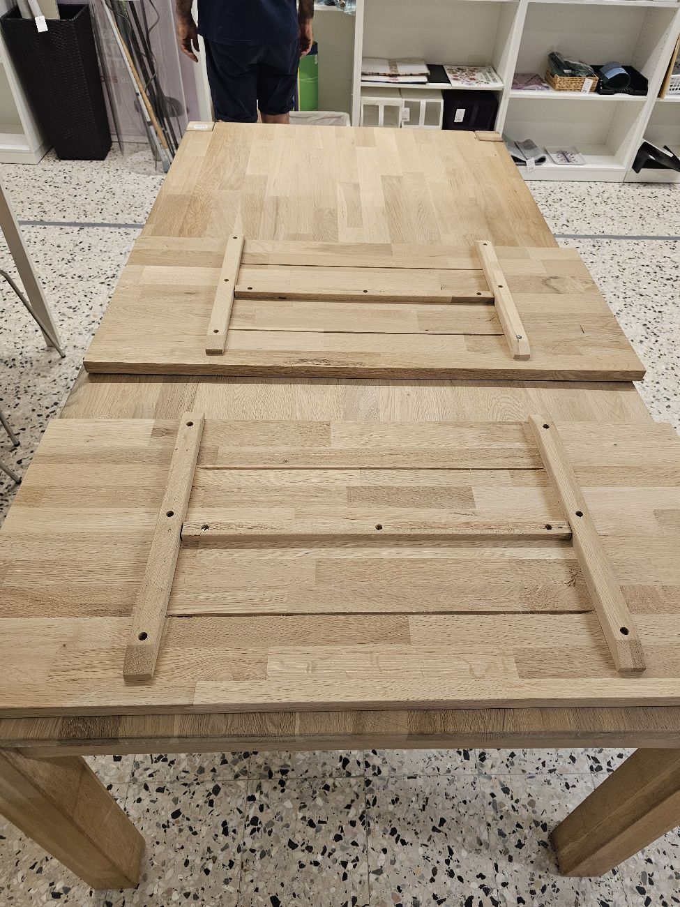 Spisebord m 2 plader
