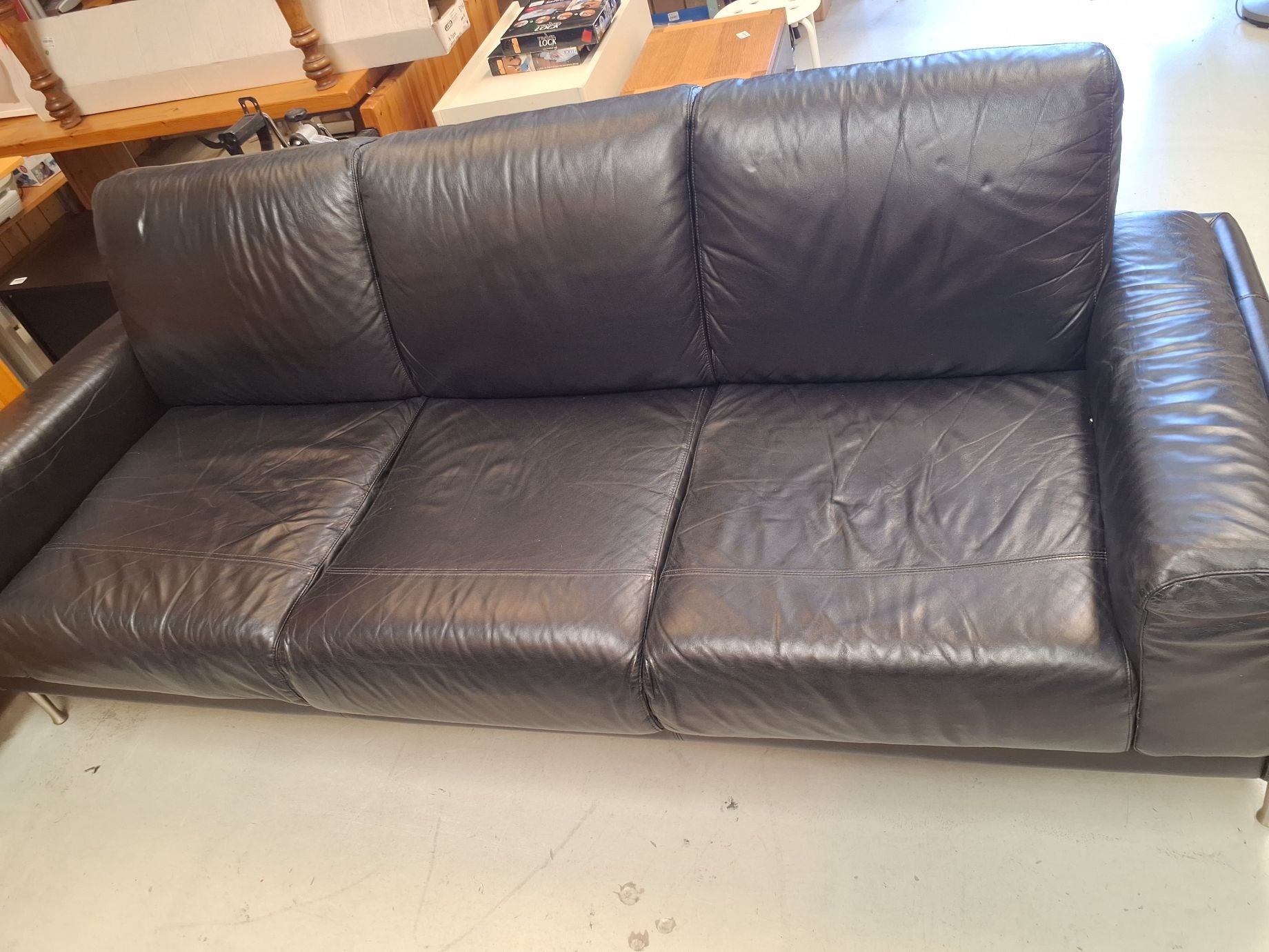 Natuzzi lædersofaer 2 stk en 2 og 3 per.