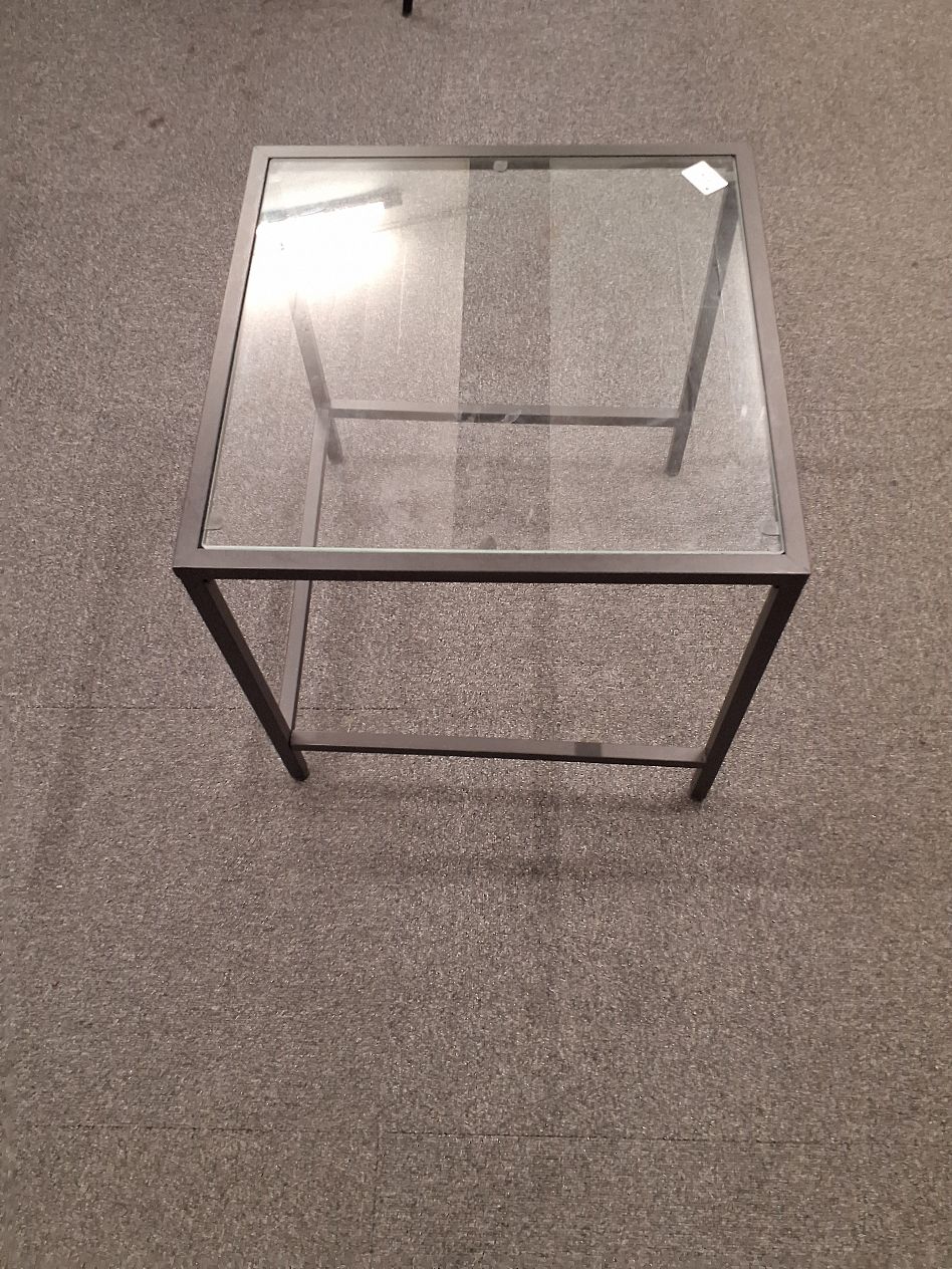 Sofabord med glas/metal