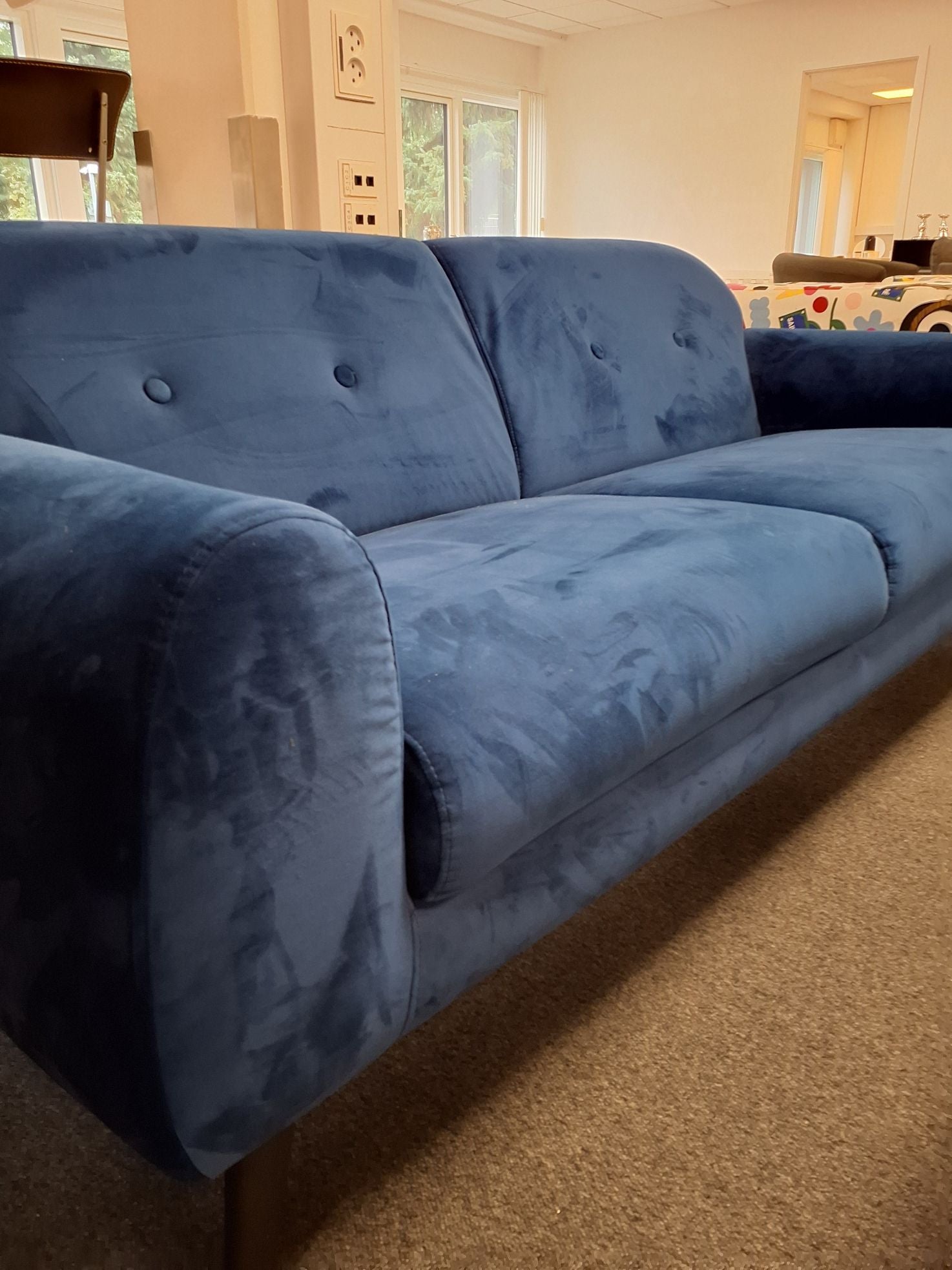 Blå sofa