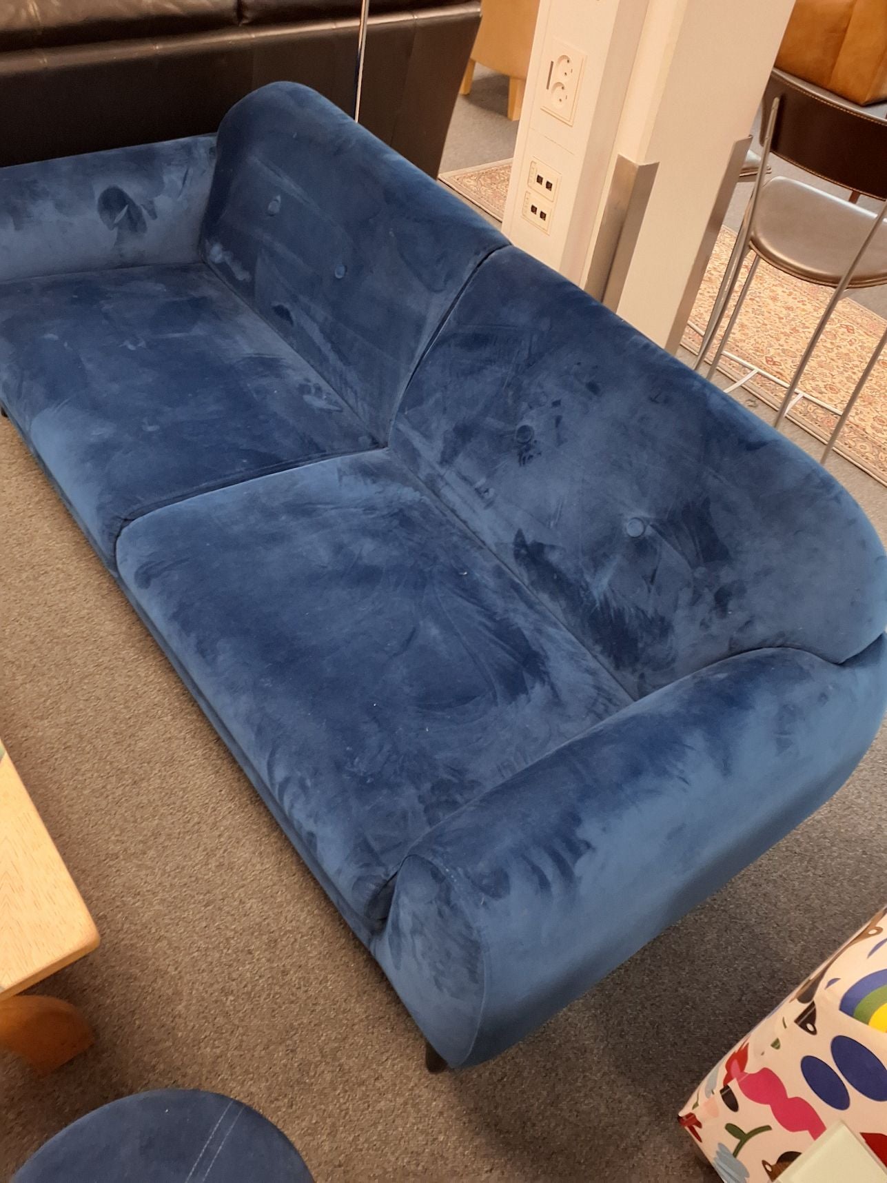 Blå sofa
