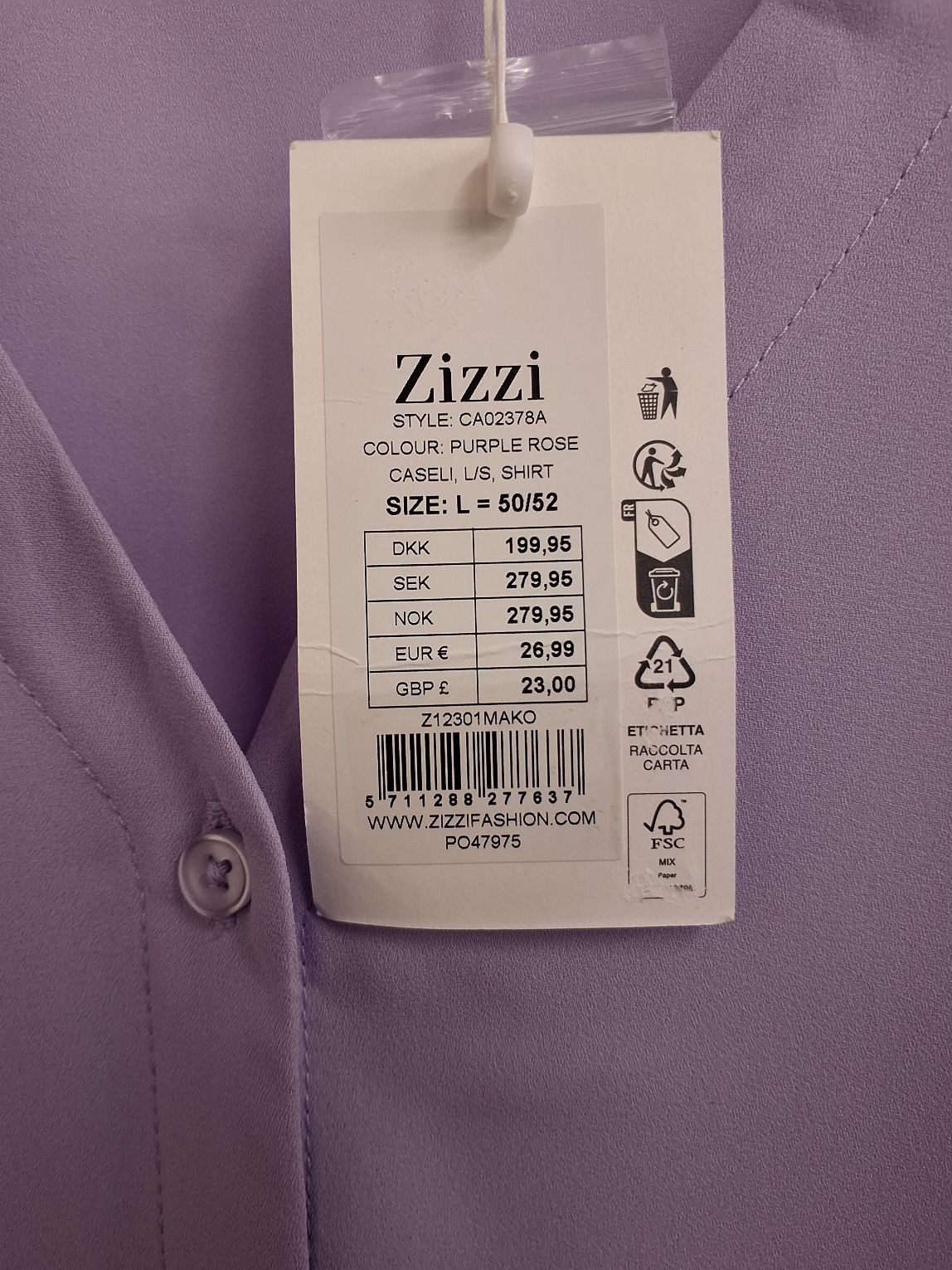 Zizzi Skjorte/pyntebluse