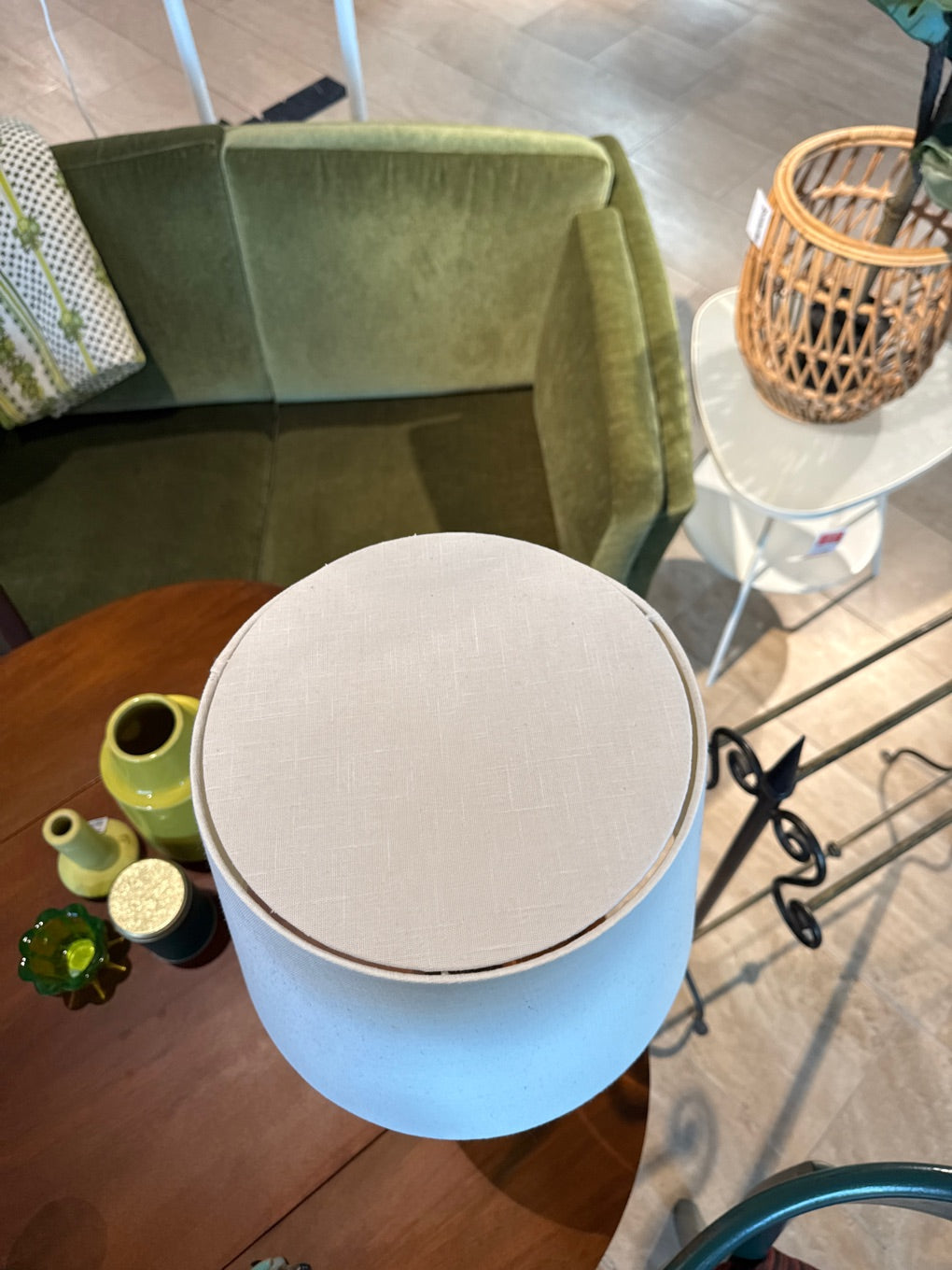 Lampe med blank fod