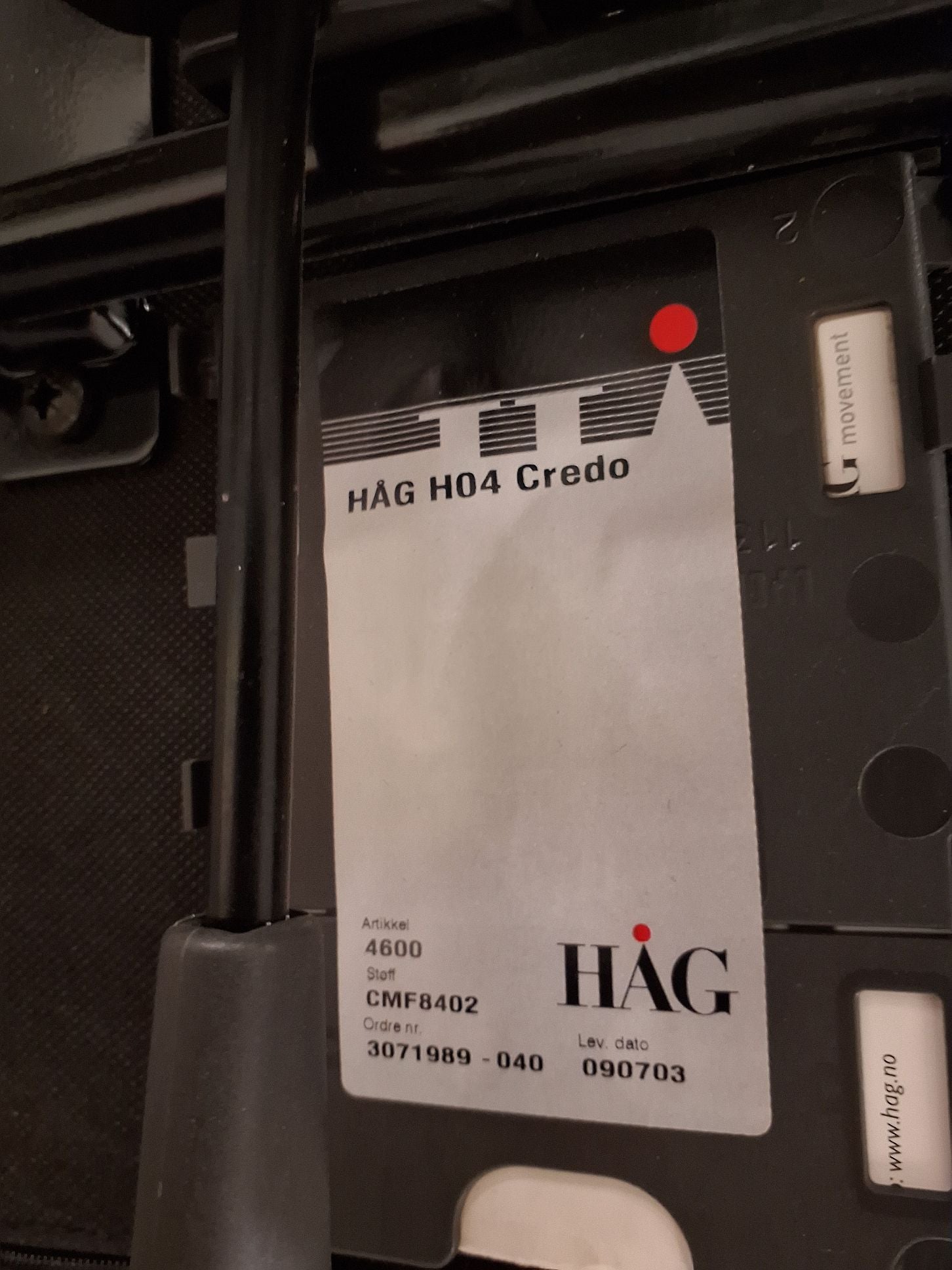 Kontorstol HÅG Credo 5051