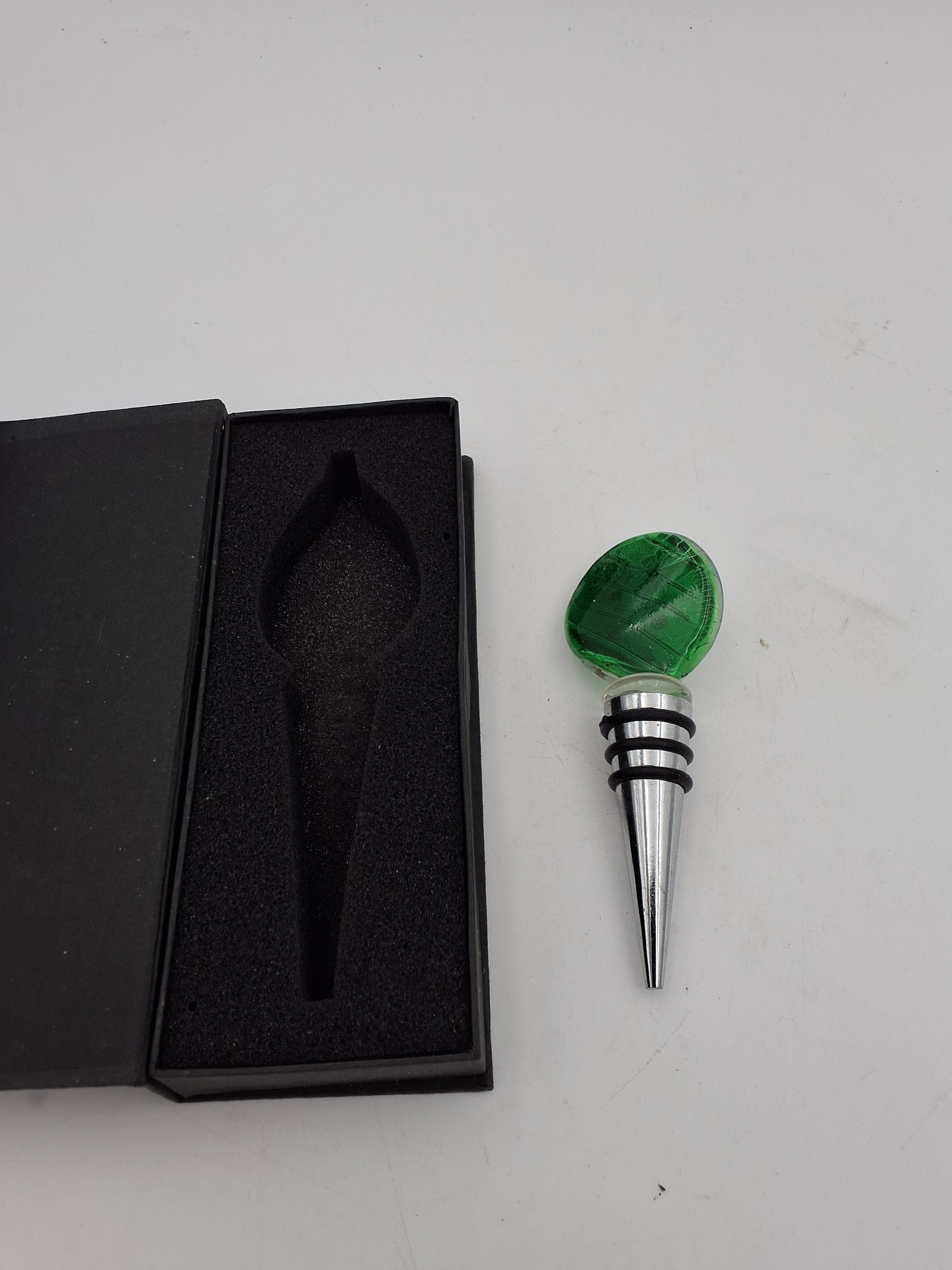 Vinprop med grøn glastop