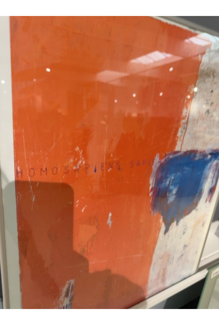 Maleri abstrakt orange