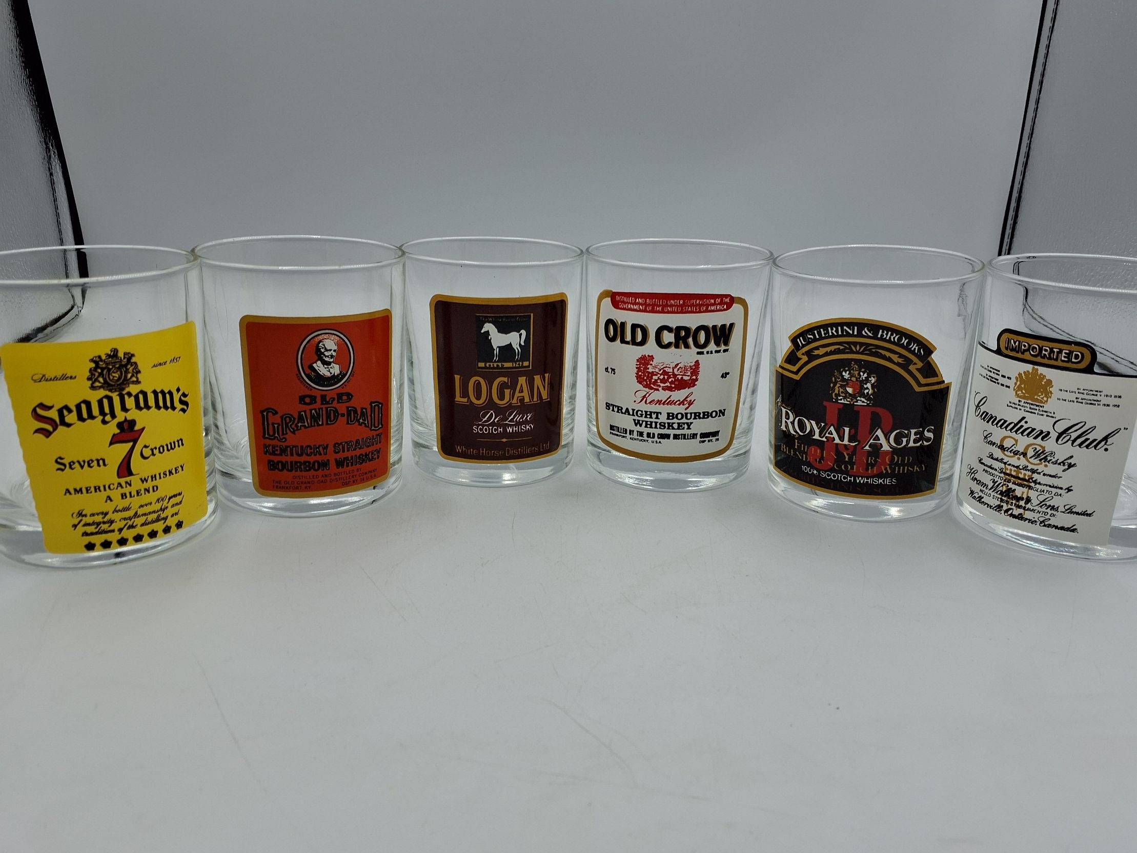 Samling whisky glas