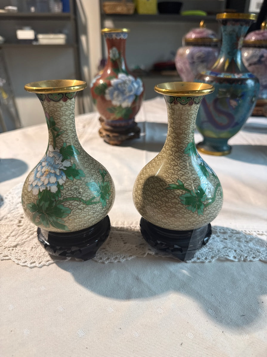 kinesisk cloisonné beigh