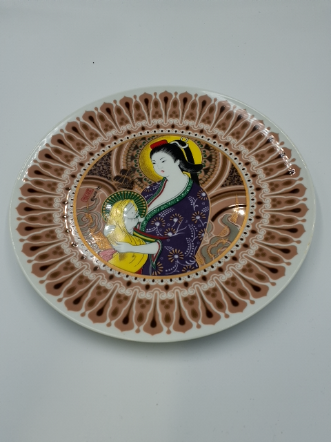 6 Noritake juleplatter med orientalsk tema