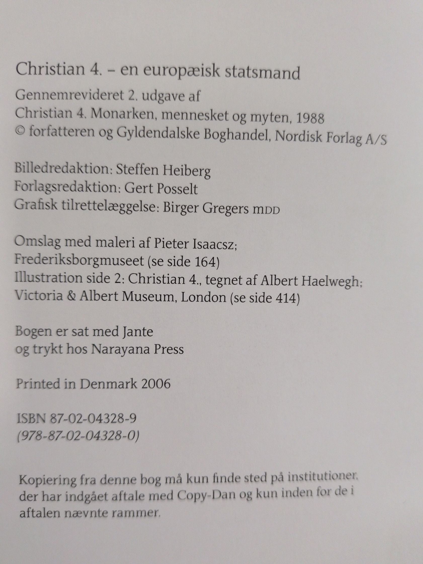 Bog: "Christian 4." Steffen Heiberg