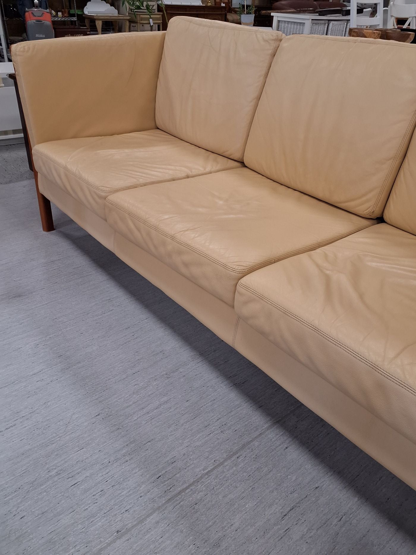 Beige 3 pers sofa