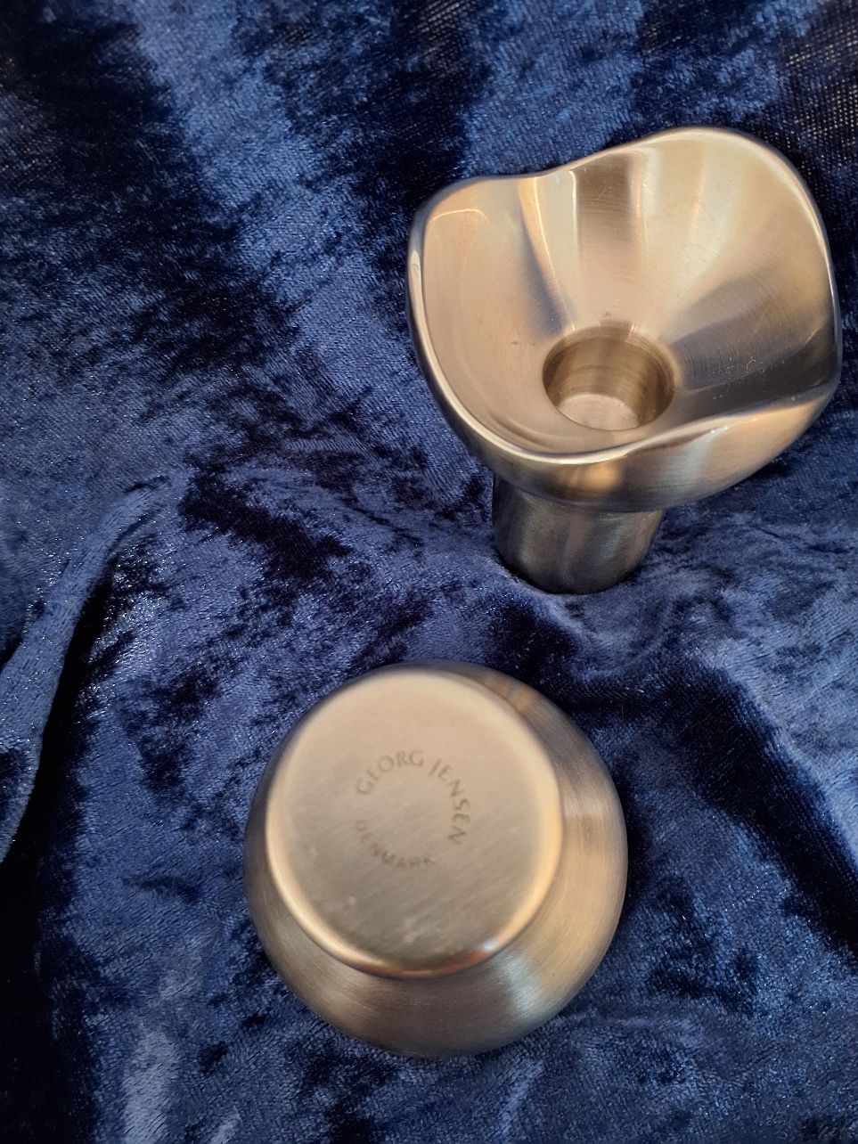 2 Georg Jensen stål lysestager