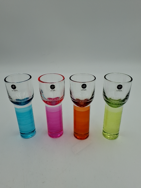Matz Borgstrøm karaffel + 4 snapseglas
