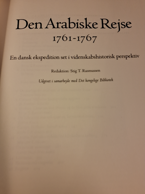 Den Arabiske Rejse 1761-1767