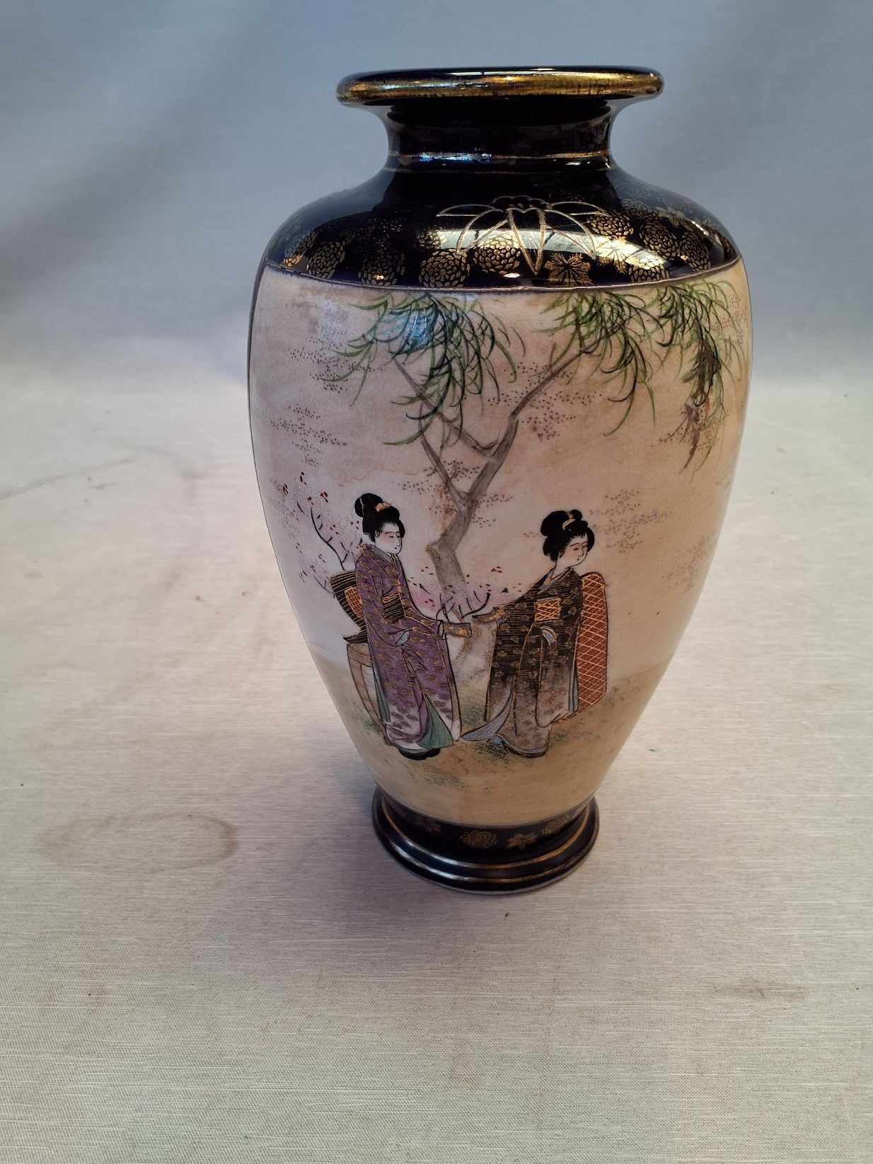 Satsuma Vase -Orginal signatur i bunden
