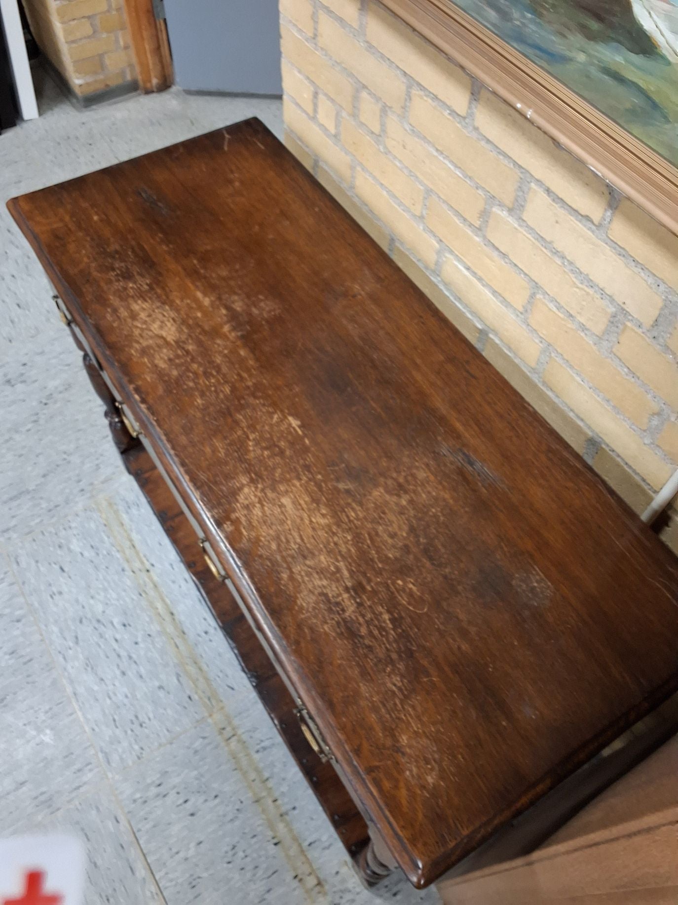 Vintage skrivebord massiv